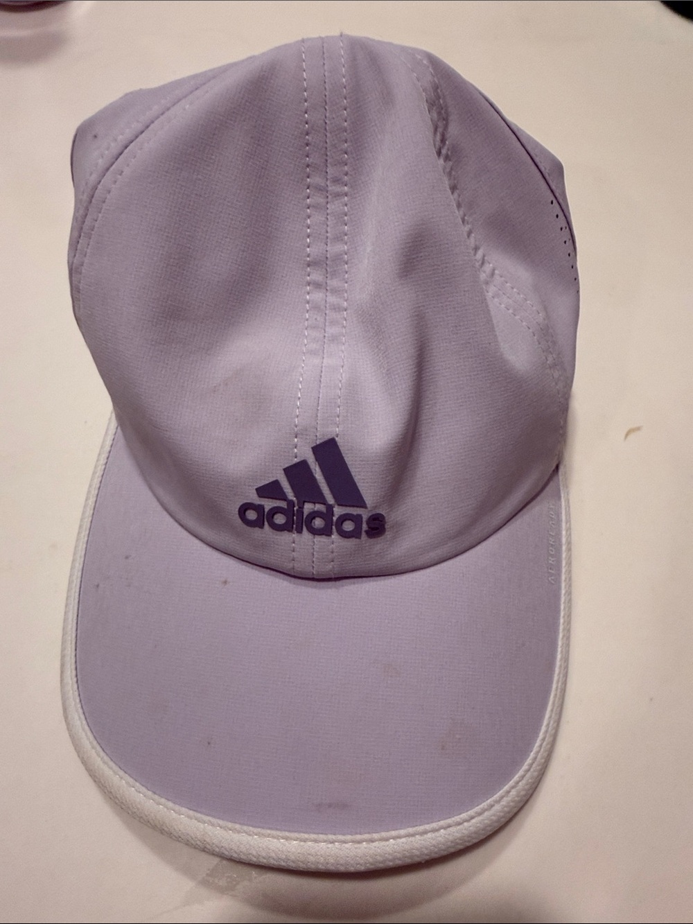 adidas Light Purple Performance Cap with White Trim
